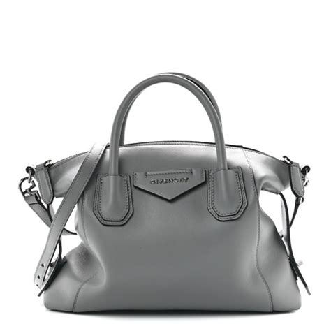 givenchy antigona consignment|GIVENCHY Calfskin Small Soft Antigona Pearl Grey.